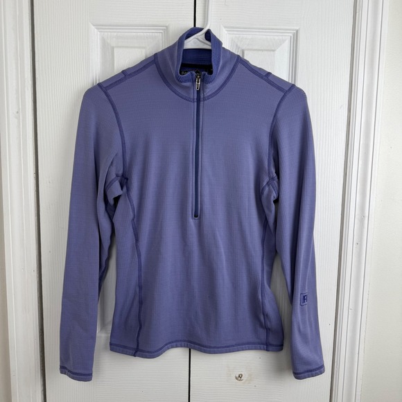 Patagonia Tops - Patagonia Women's XS R1 Polartec Grid Fleece 1/4 Zip Made in USA Lavender/Purple